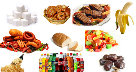 Kendu indize gluzemiko altua duten elikagaiak zure dietatik